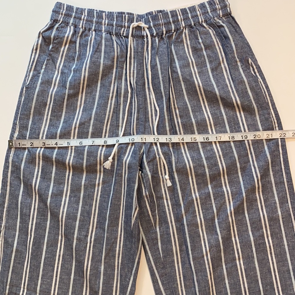 BeachLunchLounge Small Stripe Margot Pull On Crop Pants D21 - Picture 9 of 11